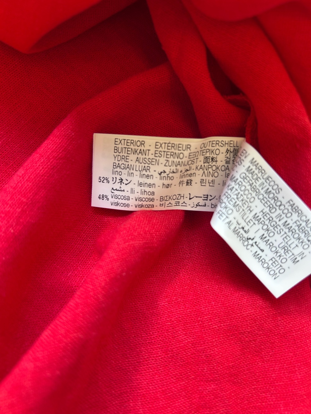 Zara Red Midi Button-Front Slip Dress - Picture 4 of 6